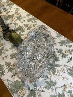Very large American Brilliant Cut Crystal Serving Tray