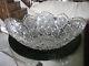 Vintage 11.5 American Brilliant Cut Crystal Oval Bowl Sawtooth Rim Hobstars VGC