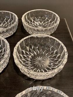 Vintage 11 Val St Lambert Glass Cut Crystal Dessert Berry Finger Bowls 5 Signed