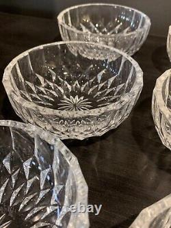 Vintage 11 Val St Lambert Glass Cut Crystal Dessert Berry Finger Bowls 5 Signed