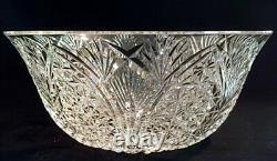 Vintage 1970's Waterford Crystal 9 Vesica Cut Salad/fruit Bowl