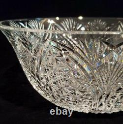 Vintage 1970's Waterford Crystal 9 Vesica Cut Salad/fruit Bowl