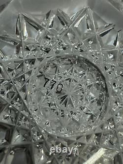 Vintage American Brilliant Cut Crystal Glass Clear Low Bowl Dish #770
