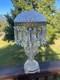 Vintage American Brilliant Cut Glass Lamp Crystal Spearpoint Prisms 24 Nachtmann