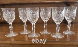 Vintage American Cut Crystal Company wine glass in the Eleanor pattern