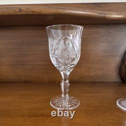 Vintage American Cut Crystal Company wine glass in the Eleanor pattern