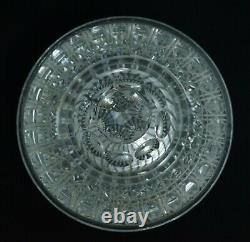 Vintage American Cut Crystal Criss Cross and Cane Pattern, Lidded Candy Bowl