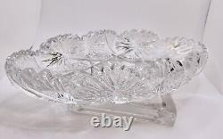 Vintage Antique American Brilliant Cut Crystal Bowl