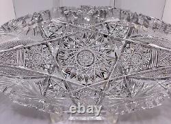 Vintage Antique American Brilliant Cut Crystal Bowl