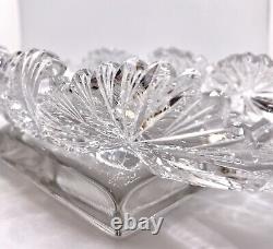 Vintage Antique American Brilliant Cut Crystal Bowl