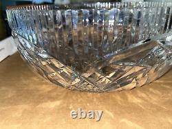 Vintage Beautiful Waterford Cut Crystal 9 1/2 inch Centerpiece Bowl Signed MINT