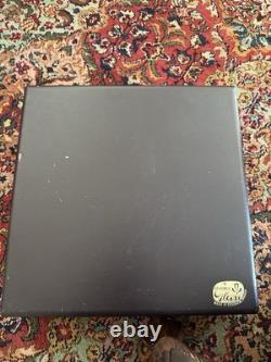 Vintage Bohemia Glass Hand Cut Crystal Bowl in Original Case Czechoslovakia Made