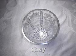 Vintage Bohemian Glass Czech Cut Crystal Bud Vase