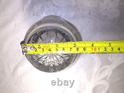 Vintage Bohemian Glass Czech Cut Crystal Bud Vase