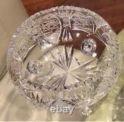 Vintage Brilliant Cut Crystal Bowl