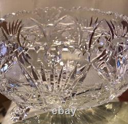 Vintage Brilliant Cut Crystal Bowl