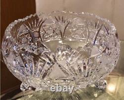 Vintage Brilliant Cut Crystal Bowl