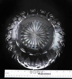 Vintage British Stuart Hampshire Cut Crystal Glass Centerpiece/Fruit Bowl 9 1/2