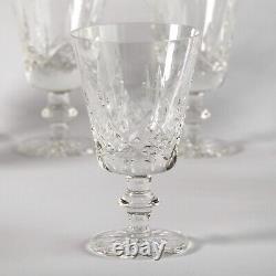 Vintage Cavan Irish Cut Crystal Wine Glasses Set of 8, Innisfree Handblown Glass