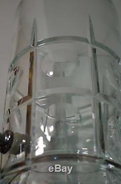 Vintage Crystal Cut Large Liquor Fountain Spigot Dispenser Cristal De Sevres