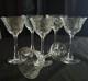 Vintage Crystal Hawkes American Brilliant Cut Wine Glasses #HAW4 Set of Six