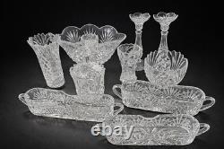 Vintage Crystal Serving Set Nachtmann Lead Crystal & Cut Glass West Germany