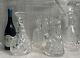 Vintage Cut Crystal Etched Decanter 4 Piece Set