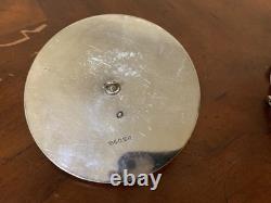 Vintage Cut Crystal Glass Biscuit Jar Silverplated Lid RF & Co L Rose Knob