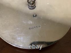 Vintage Cut Crystal Glass Biscuit Jar Silverplated Lid RF & Co L Rose Knob