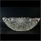 Vintage Cut Crystal Glass Centerpiece Bowl Artist Signed Heavy Elegant