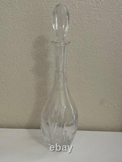 Vintage Cut Crystal Glass Decanter with Star Design