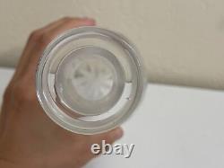 Vintage Cut Crystal Glass Decanter with Star Design