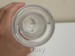 Vintage Cut Crystal Glass Decanter with Star Design