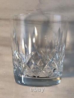 Vintage Cut Crystal Old-Fashioned Whiskey Glasses Diamond Vertical Cut Set of 6
