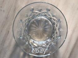 Vintage Cut Crystal Old-Fashioned Whiskey Glasses Diamond Vertical Cut Set of 6