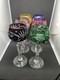 Vintage Cut To Clear Bohemian Crystal Cordial Glasses