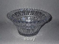Vintage Deep Cut Glass Fluted Bowl Heavy Lead Crystal
