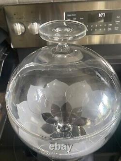 Vintage German Rosenthal LOTUS BLOSSOM Punch Bowl and Lid Excellent Condition