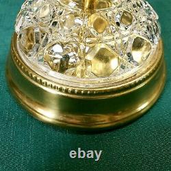 Vintage Glass Crystal Waterford Style Electric Table Lamp 28