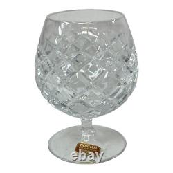 Vintage Gorham Full Lead Crystal Diamond Cut Brandy Snifter Glass Set Of 4