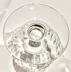 Vintage Gucci Crystal Brandy Cognac Snifters Glasses Barware Cocktail Set of 4