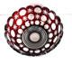 Vintage Hand Cut Center Bowl Ajka Glass Hungary Ruby Red Crystal Signed M
