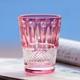 Vintage Hand Cut Crystal Whiskey Glasses Tumbler Drinkware 9oz Pink Gift Packing