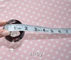 Vintage Harlequin Bohemian Cut Crystal Multicolored Set of 6 Hock Wine Glasses
