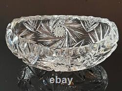 Vintage Hawkes Hand Cut Crystal Glass Bowl and 2 additional bowls as bonus