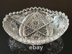 Vintage Hawkes Hand Cut Crystal Glass Bowl and 2 additional bowls as bonus