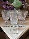 Vintage Hawkes Mallory Clear Cut Crystal Glass Water Goblet Glasses