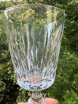 Vintage Hawkes Mallory Clear Cut Crystal Glass Water Goblet Glasses