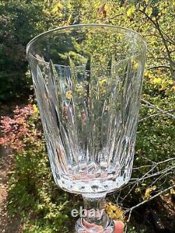 Vintage Hawkes Mallory Clear Cut Crystal Glass Water Goblet Glasses
