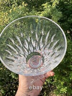 Vintage Hawkes Mallory Clear Cut Crystal Glass Water Goblet Glasses